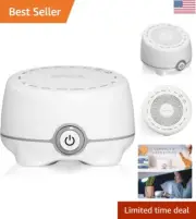 Whish White Noise Sound Machine - 16 Soothing Sounds for Sleep & Concentration
