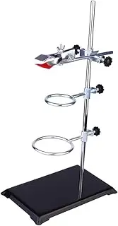 Homoyoyo Laboratory Grade Metal Rack Support Stand for Experiments Stable Base Test Tube Holder with for Chemistry and Physics Lab Use Disassemblable and Easy