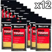 Selleys Wash Up Wiz BBQ Tough Scourer x12 Safe Scourer Cloth Non Scratch Wizz