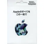 【實體卡】【現貨】日本 APPLE GIFT CARD 禮物卡 1000 點 日服手遊充值 ITUNES IPHONE