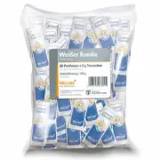 Hellma White Rock Candy, Sugar, Sugar Bags, Sugar Cones, Sugar Sticks, 80 pieces