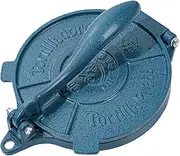 Vivicreate Cast Iron Tortilla Press 8 Inch, Tortilla Maker, Quesadilla Maker, Non-slip Design (Blue)