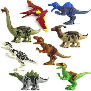 積木恐龍 侏羅紀公園 小顆粒積木玩具相容 組裝Toi 兒童玩具 抽抽樂 禮品禮物 模型益智變異恐龍暴龍牛龍【可挑款】