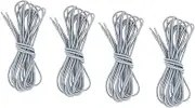 Generic 4X Recliner Chair Cords Replacement Stretch Cords 1.4M and 2.2M Sun Lounger Ropes Elastic Cords Patio Chair Repair Cords, Gray