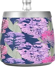 Floral Hyacinth Purple Ash Tray Trash Can, Smokeless Ash Tray, Home Ashtray