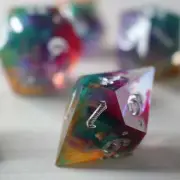 Handmade Resin (And Box) DND Dice Set