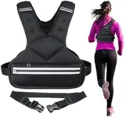 JoyPlus Adjustable Weight Vest, Strength Training Running Vest，Workout Equipment, Sport Exercise, Fitness, Weight Loss for Women, Buckle