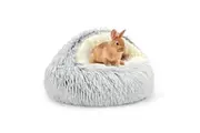 Vibe Geeks Cozy Burrowing Cave Pet Bed for Dogs and Cats