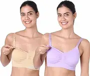 [Motherly] Maternity Bra Comfortable Padded Breastfeeding Nursing Bras for Women with Removable Pads