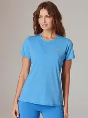 Running Bare Always Crew Tee Eco Friendly Gym Top Womens Activewear