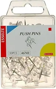 ESSELTE 46742 Metalware Pins Drawing Pk50 Clear