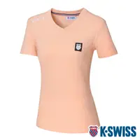 在飛比找PChome24h購物優惠-K-SWISS V Neck Badge Tee棉質吸排V領