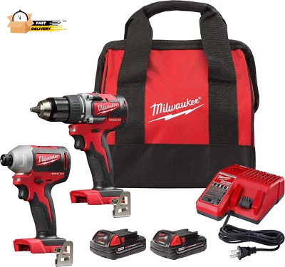 2892-22CT M18 Compact Brushless 2-Tool Combo Kit, Drill Driver/Impact