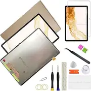 tab s8 Touch Screen Replacement LCD Display Parts for Samsung Galaxy tab s8 X700 X700u X706 11.0 Inches with tab s8 Screen Protector Glass [not fit for Galaxy tab s8 Plus X800 Version]