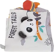 KOMBIUDA Soft Cloth Book Interactive Fabric Book for Newborns Tear Resistant Modern Design for Development and Engagement
