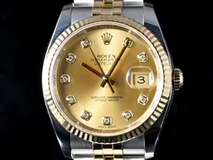 [好時計] ROLEX 勞力士 116233 DateJust 原裝包台10鑽面 36mm LRK306 16233 126233 126333 116234