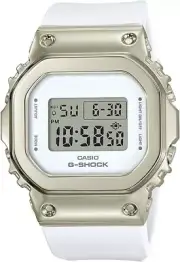 Casio G-Shock GM-S5600G-7 Stainless Steel Sleek White Metal Womens Watch