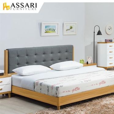 ASSARI-溫妮雙色床片床組(雙人5尺)