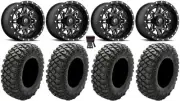 Fuel Lethal Black 15" Wheels 30" Crawler XR Tires Can-Am Renegade Outlander