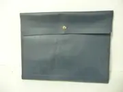 mark and Graham Leather Tech Envelope Navy Blue Small
