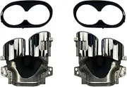 Compatible For Benz A-Class W177 A35 C118 CLA35 X247 GLB35 A45S Car Accessories Rear Dual Exhaust Muffler End tip End Tip(Silver)