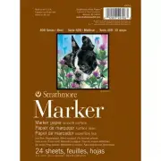 Strathmore 400 Series Marker Pad, 6"x8" Glue Bound, 24 Sheets per Pad
