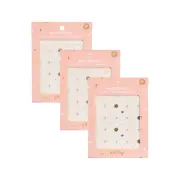 3x Oh Flossy Cosmetic Nail Stickers/Transfer Flowers Theme Self Adhesive 3y+