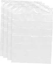 TEMPNAP 4pcs Clear Storage Bags for Clothes Blankets Heavy Duty Large Capacity Plastic Storage Bags for Luggage Furniture Plush and More