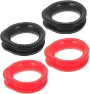 4pcs Scissors Silicone Ring Fingers Accessories Grooming Crafts Large Finger Rings Grips Inserts Hairstylist Crafting Shearing Scissor Finger Ring Grips Soft Shears Silica Gel