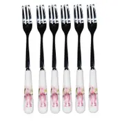 Set of 6 Cockatoo Bird Cake Fork Set