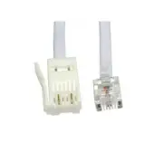 GA100363 RJ11 Male to BT Plug Male 2 Wire Modem Cable 10 Metres