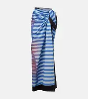 [Jean Paul Gaultier] Jean Paul Gaultier Printed cotton beach cover-up One Size multicoloured
