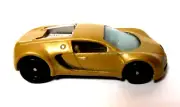Custom Hot Wheels Gold Super Car Bugatti Veyron Rubber Real Rider Tires