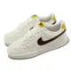 Nike 休閒鞋 Wmns Court Vision Low 女鞋 米白 黃 咖啡 復古 低筒 CD5434-117