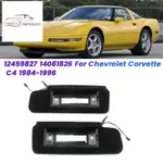 1 對汽車遮陽板帶 LED 燈 12459827 14081826 適用於雪佛蘭 CORVETTE C4 1984-19