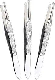 3Pcs Professional Eyebrow Tweezers Durable Hair Removal Tools with Ergonomic Grip and Storage Case for Precision Grooming of Eyebrows and Facial Hair