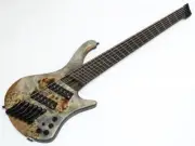 Ibanez Work Shop EHB1506MS-BIF Black Ice Flat Headless 6 string bass w/Gig bag
