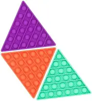 Perfectmiaoxuan Push Pop Bubble 3 Fidget Toy Pack Silicone Squeeze Sensory Toy