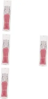 Healvian 4pcs Long Lasting Moisturizing Lip Gloss Shimmer Lip Glaze Mirror Shine Lip Plumper for