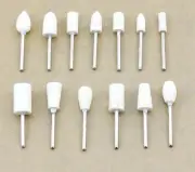 13pc Cotton Felt Polishing Wheel Buff Buffing Pad For Rotary Polish Drill Bit