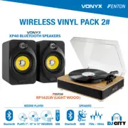 Wireless Vinyl Pack 2 - Fenton RP162LW + Vonyx XP40 BT Speakers