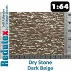 Redutex DRY STONE Ochre STANDARD 1:64 S 3D Self Adhesive Texture Sheet