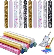 LET'S RESIN 20pcs Resin Sticks, 10pcs Ice Pop Sticks 10pcs Candy Sticks, Compatible with Melted Ice Lolly Resin Epoxy Molds