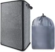 Large 90L, 25" Tall Collapsible Laundry Hamper with Removable Bag, Durable Fr...