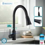 Bastone Laundry Black Swivel Spout Sink Faucet Pull Out Kitchen Mixer Tap Brass