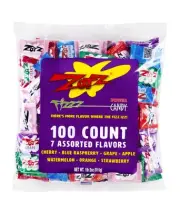 Fizzy Bulk Candy (Assorted, 100 Units)- Hard Candy Individually Wrapped- Asso...