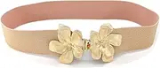 [ZAHSY] Cinch Belt Women Girls Wide Women's Belts for Dress Elastic Pink Waist Belt for Dresses Flowers Stretch Elastic Belt for Women Christmas Birthday Gifts