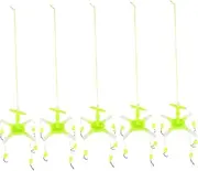 ibasenice 5Pcs Freshwater Fishing Hooks Durable Angling Tools for Stream Sea Wear Resistant Fish Hooks Fishing Accessory for Family Use