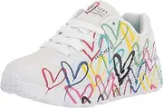 [Skechers] Unisex-Child Uno Lite-Spread The Love Sneaker