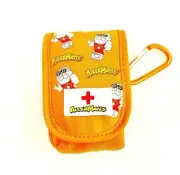 AllerMates Asthma Inhaler Orange Puffer Carrying Carry Case for Kids Children